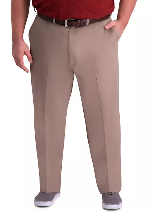 Haggar® Big & Tall Premium Comfort Classic Fit Flat Front Khaki Pants 8 Haggar® Big & Tall Premium Comfort Classic Fit Flat Front Khaki Pants - Image 6