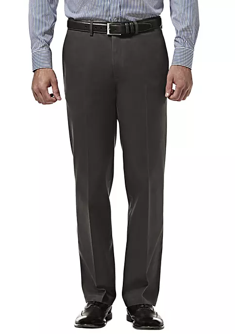 Haggar® Premium Stretch No Iron Khaki Straight Fit Flat Front Pants 8 Haggar® Premium Stretch No Iron Khaki Straight Fit Flat Front Pants - Image 6