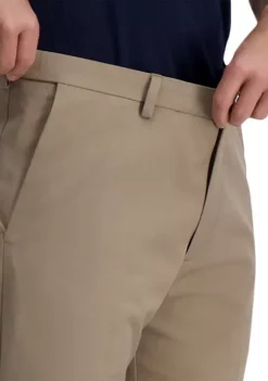 Haggar® Men's Cool Right Performance Flex Solid Classic Fit Flat Front Pants -Hot Sale Haggar Store Belk 239