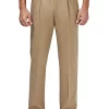 Haggar® Premium Stretch No Iron Khaki Classic Fit Hidden Expandable Waistband Pleated Pants -Hot Sale Haggar Store Belk 24