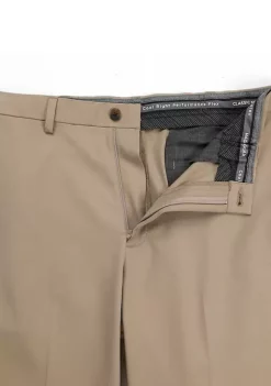 Haggar® Men's Cool Right Performance Flex Solid Classic Fit Flat Front Pants -Hot Sale Haggar Store Belk 240