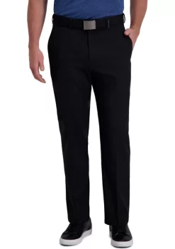 Haggar® Men's Cool Right Performance Flex Solid Classic Fit Flat Front Pants -Hot Sale Haggar Store Belk 242