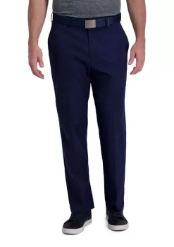 Haggar® Men's Cool Right Performance Flex Solid Classic Fit Flat Front Pants -Hot Sale Haggar Store Belk 244