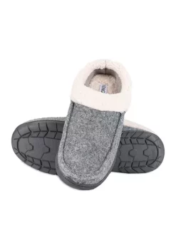 Haggar® Wool Sherpa Clog Slippers