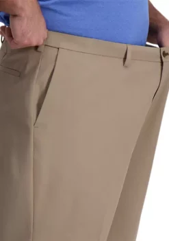 Haggar® Big & Tall Cool Right Performance Flex Solid Classic Fit Flat Front Pants -Hot Sale Haggar Store Belk 266