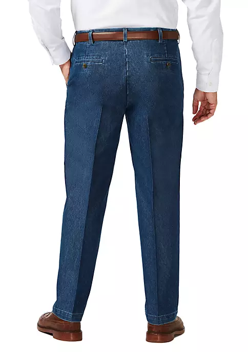 Haggar® Big & Tall Stretch Denim Classic Fit Flat Front Pants 4 Haggar® Big & Tall Stretch Denim Classic Fit Flat Front Pants - Image 2