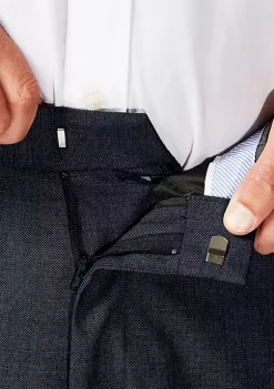Haggar® Big & Tall J.M. Sharkskin Classic Fit Hidden Comfort Waistband Flat Front Dress Pants -Hot Sale Haggar Store Belk 294