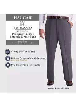 Haggar® Big & Tall 4 Way Stretch Classic Fit Flat Front Dress Pants 12 Haggar® Big & Tall 4 Way Stretch Classic Fit Flat Front Dress Pants -Hot Sale Haggar Store Belk 300