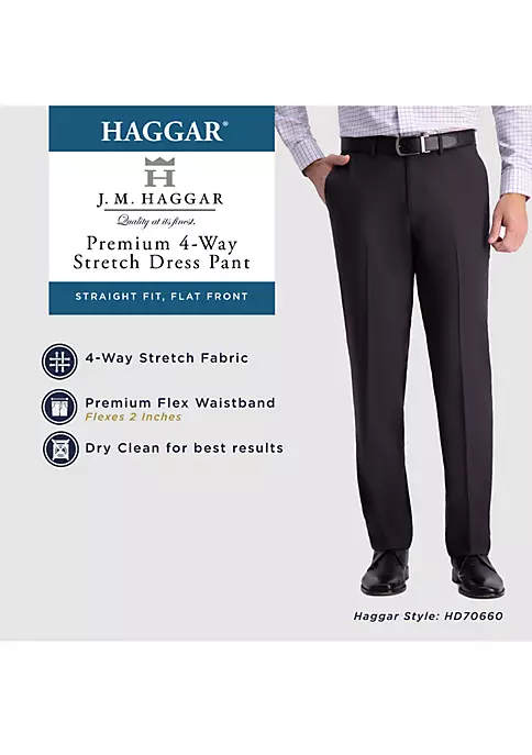 Haggar® J.M. Haggar Premium 4-Way Stretch Straight Fit Dress Pant 6 Haggar® J.M. Haggar Premium 4-Way Stretch Straight Fit Dress Pant - Image 4