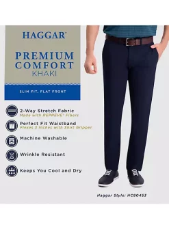 Haggar® Premium Comfort Slim Fit Flat Front Khaki Pants -Hot Sale Haggar Store Belk 349