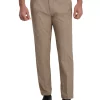 Haggar® Men's Cool Right Performance Flex Solid Straight Fit Flat Front Pants -Hot Sale Haggar Store Belk 369