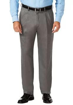 Haggar® Big & Tall J.M. Sharkskin Classic Fit Hidden Comfort Waistband Pleat Dress Pants 15 Haggar® Big & Tall J.M. Sharkskin Classic Fit Hidden Comfort Waistband Pleat Dress Pants -Hot Sale Haggar Store Belk 425