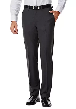 Haggar® 4 Way Stretch Solid Gab Slim Fit Flat Front Suit Separate Pants