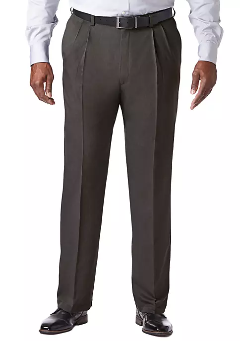 Haggar® Big & Tall Cool 18 PRO Classic Fit Pleat Pants 7 Haggar® Big & Tall Cool 18 PRO Classic Fit Pleat Pants - Image 5