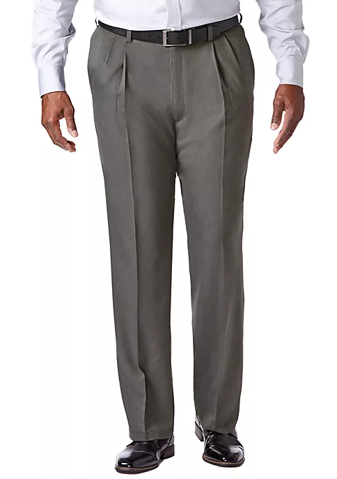 Haggar® Big & Tall Cool 18 PRO Classic Fit Pleat Pants 9 Haggar® Big & Tall Cool 18 PRO Classic Fit Pleat Pants - Image 7