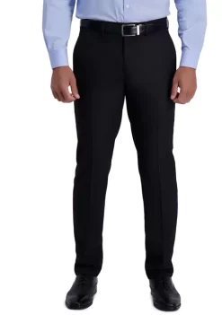 Haggar® Men's Stretch Basket Weave Slim Fit Flat Front Premium Flex Waistband Suit Separate Pants