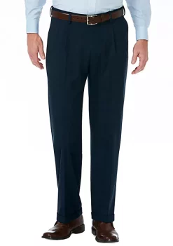 Haggar® Stretch Sharkskin Classic Fit Pleat Front Suit Pant -Hot Sale Haggar Store Belk 698