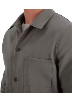 Haggar® Stretch Heavy Twill Solid Button Front Straight Fit Chore Coat -Hot Sale Haggar Store Belk 725