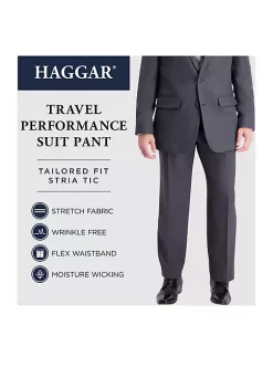 Haggar® Stretch Travel Performance Stria Tailored Fit Suit Pants -Hot Sale Haggar Store Belk 766