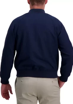 Haggar® Stretch Gabardine Solid Full-Zip Straight Fit Bomber Jacket -Hot Sale Haggar Store Belk 806