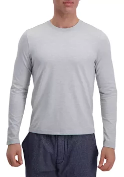 Haggar® Heavyweight Solid Jersey Long Sleeve Crewneck T-Shirt -Hot Sale Haggar Store Belk 831