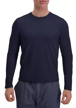 Haggar® Heavyweight Solid Jersey Long Sleeve Crewneck T-Shirt -Hot Sale Haggar Store Belk 833