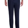 Haggar® Men's Cool Right Performance Flex Straight Classic Fit Pleat Pants -Hot Sale Haggar Store Belk 842