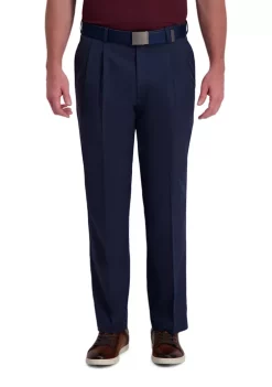 Haggar® Men's Cool Right Performance Flex Straight Classic Fit Pleat Pants