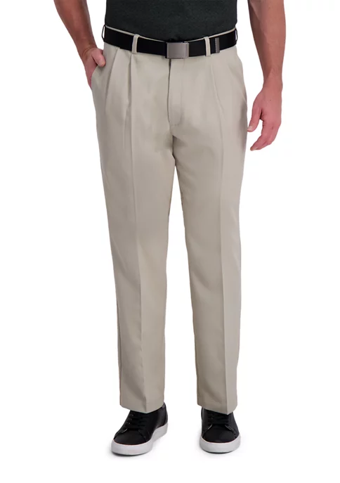 Haggar® Men's Cool Right Performance Flex Straight Classic Fit Pleat Pants 8 Haggar® Men's Cool Right Performance Flex Straight Classic Fit Pleat Pants - Image 6