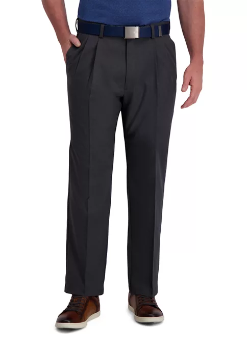 Haggar® Men's Cool Right Performance Flex Straight Classic Fit Pleat Pants 9 Haggar® Men's Cool Right Performance Flex Straight Classic Fit Pleat Pants - Image 7