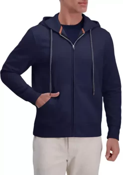 Haggar® Full Zip Solid Fleece Hoodie Sweatshirt -Hot Sale Haggar Store Belk 852