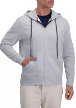 Haggar® Full Zip Solid Fleece Hoodie Sweatshirt -Hot Sale Haggar Store Belk 853