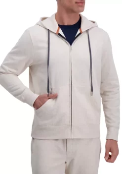 Haggar® Full Zip Solid Fleece Hoodie Sweatshirt -Hot Sale Haggar Store Belk 854