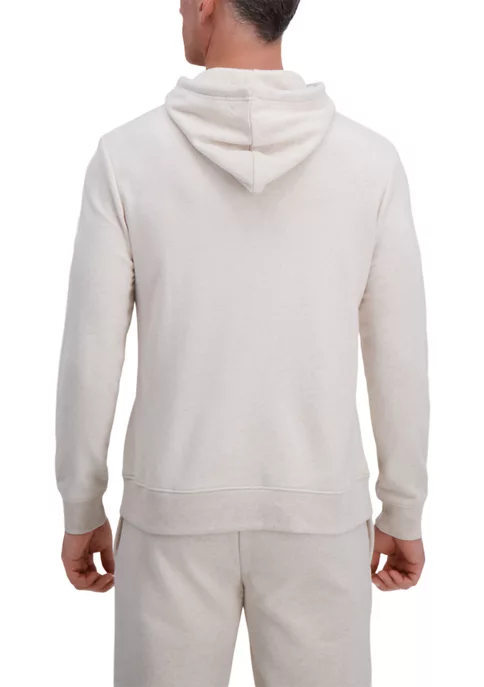 Haggar® Pullover French Terry Fleece Hoodie Sweatshirt 5 Haggar® Pullover French Terry Fleece Hoodie Sweatshirt - Image 3
