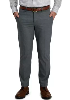 Haggar® Men's Signature Glen Plaid Windowpane Tailored Fit Flat Front Premium Flex WB Suit Separate Pants