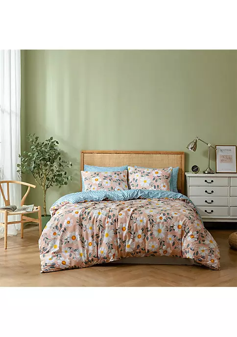 All Abundant Things Home Design Marguerit Daisy Print Duvet Cover Bedding Set 3 All Abundant Things Home Design Marguerit Daisy Print Duvet Cover Bedding Set - Image 2