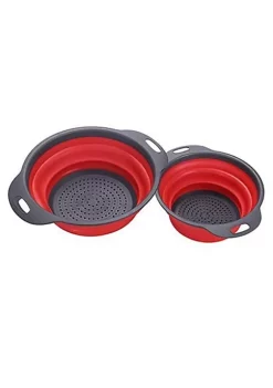 All Abundant Things Home Design Collapsible Plastic Colander Space Saving Design Round 2pcs -Hot Sale Haggar Store Belk 991