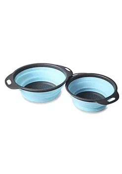 All Abundant Things Home Design Collapsible Plastic Colander Space Saving Design Round 2pcs -Hot Sale Haggar Store Belk 992